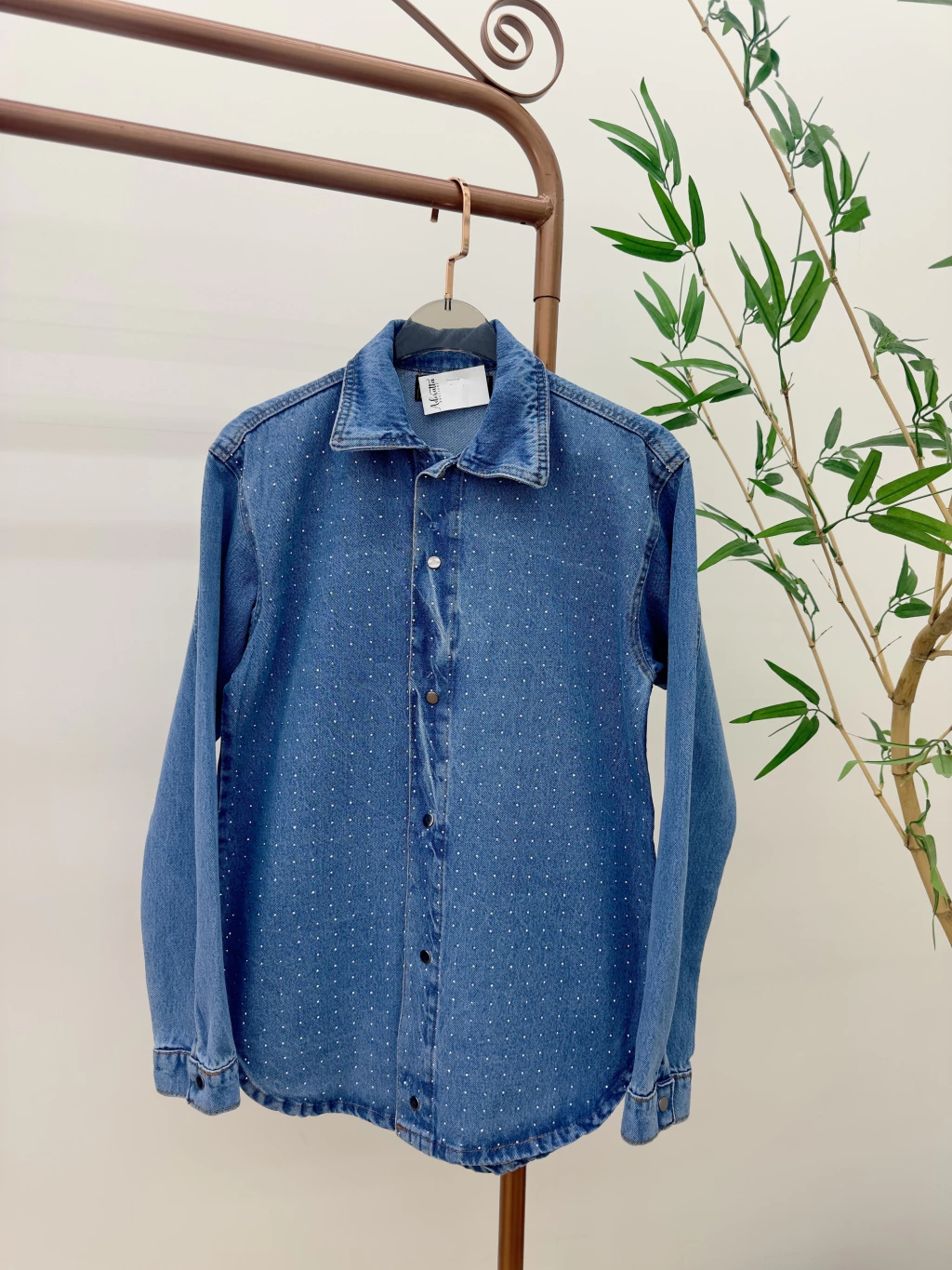 Jaqueta Jeans Strass