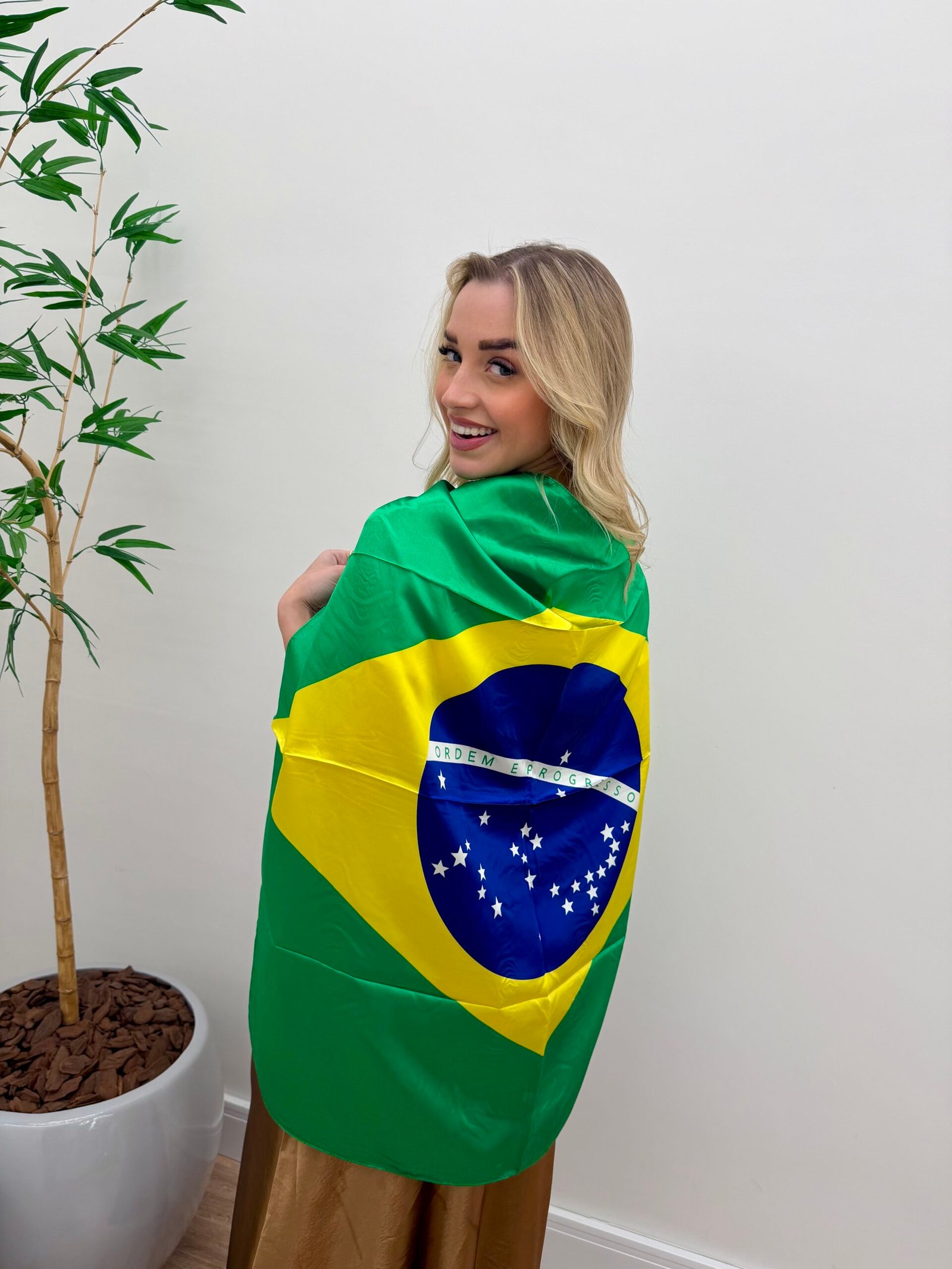Lenço de Cetim Brasil