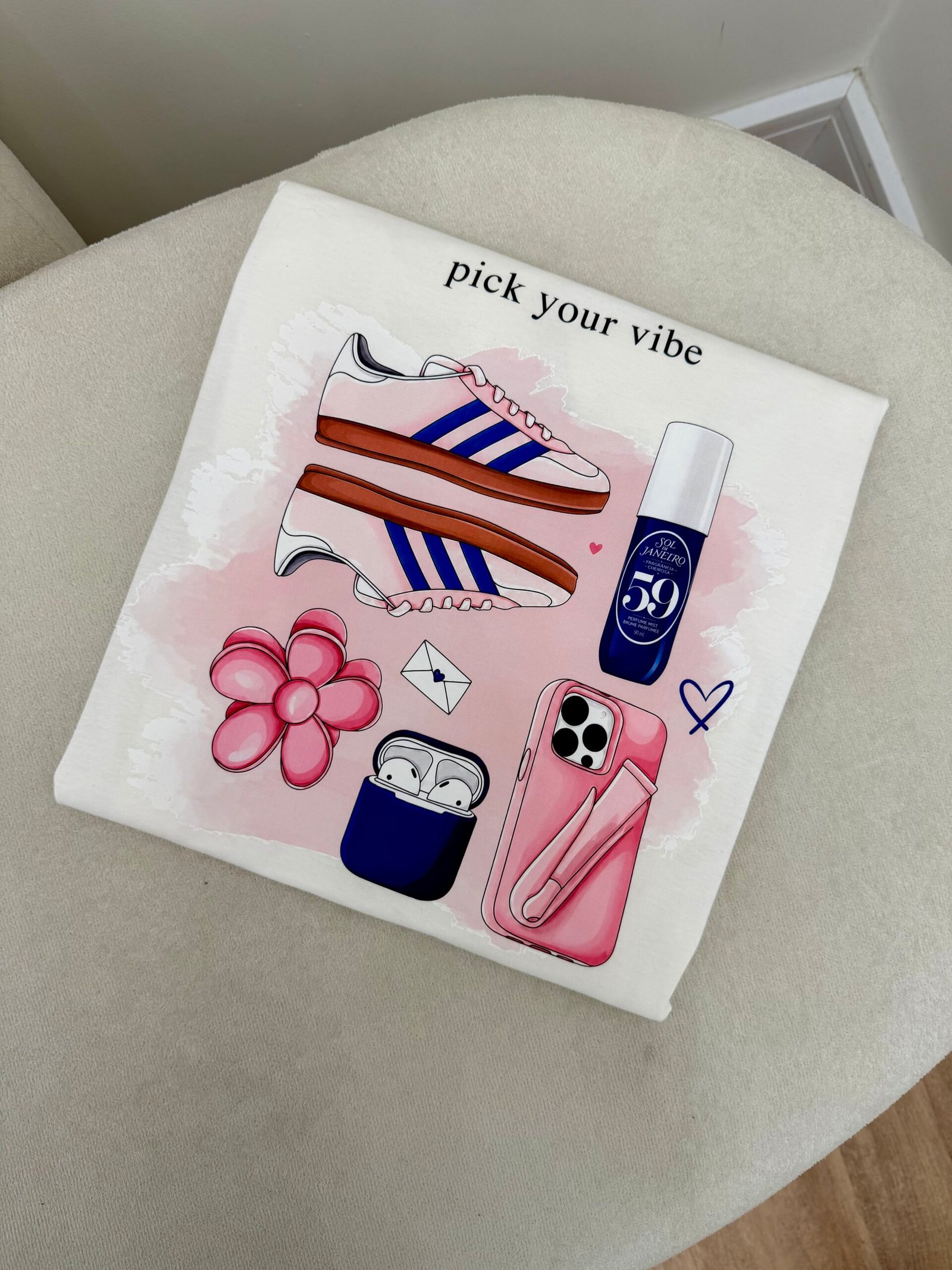 T-shirt pink 0025